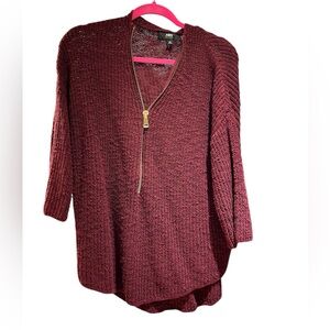 ABS maroon sweater 3/4 sleeves